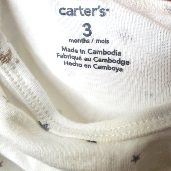 10) CARTER'S Celestial Stars & Moons Onesie Sz. 3Mth - Picture 2 of 6